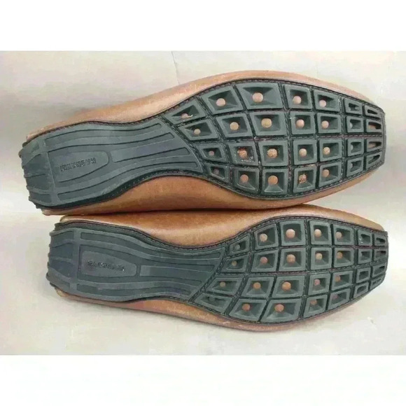 Magnanni Driving Moc Leather Loafers Shoes Tan Brown Mens 9.5 Comfy - Picture 11 of 11